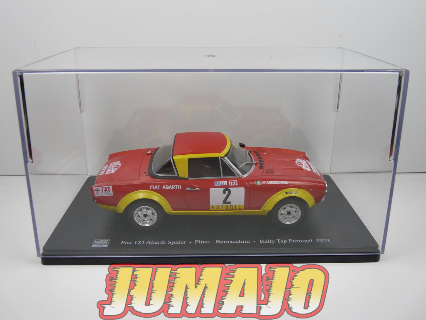 RVQ30 Voiture Rallye 1/24 SALVAT Models : FIAT 124 Abarth Spider 1974 #2 Pinto