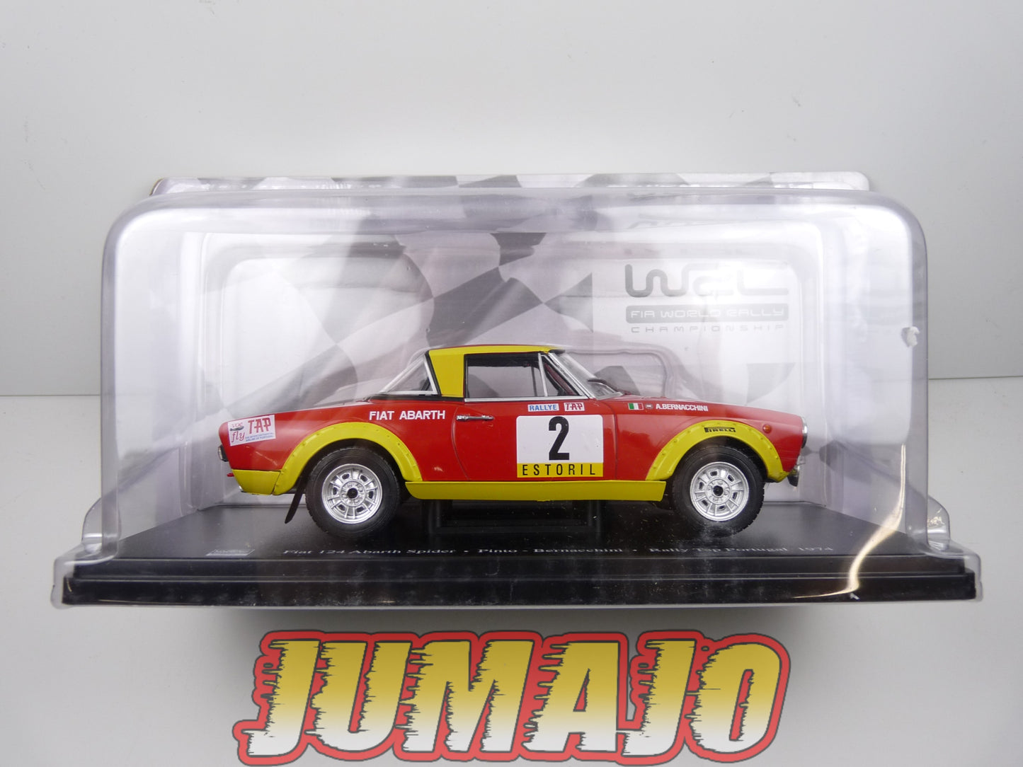 RVQ30 Voiture Rallye 1/24 SALVAT Models : FIAT 124 Abarth Spider 1974 #2 Pinto