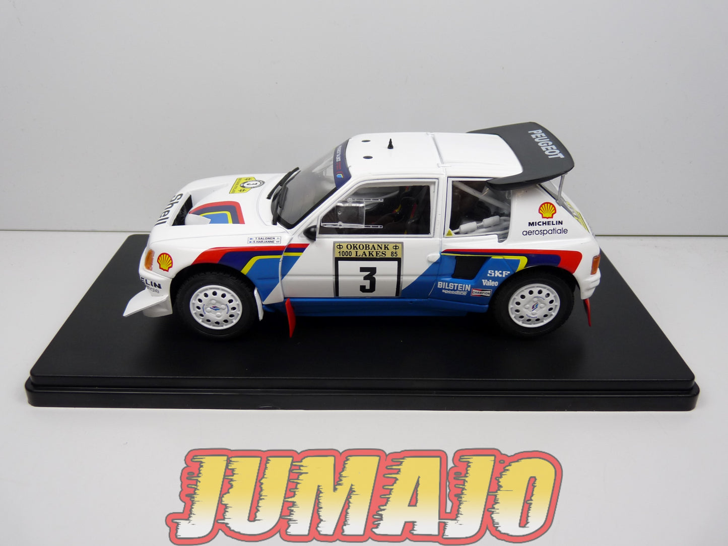 RVQ31 Voiture Rallye 1/24 SALVAT Models : PEUGEOT 205 Turbo 16 EVO 2 1985 #3 Salonen