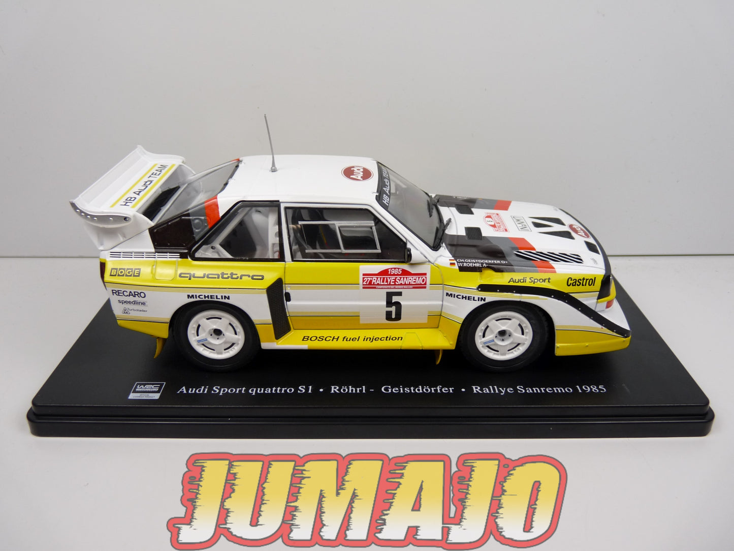 RVQ36 Voiture Rallye 1/24 SALVAT Models : AUDI Sport Quattro S1 1985 #5 Rohrl