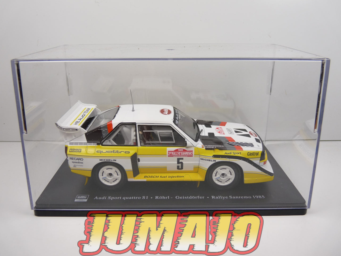 RVQ36 Voiture Rallye 1/24 SALVAT Models : AUDI Sport Quattro S1 1985 #5 Rohrl