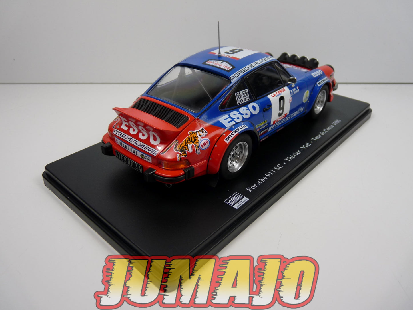 RVQ37 Voiture Rallye 1/24 SALVAT Models : PORSCHE 911 SC 1980 #9 Thérier Vial
