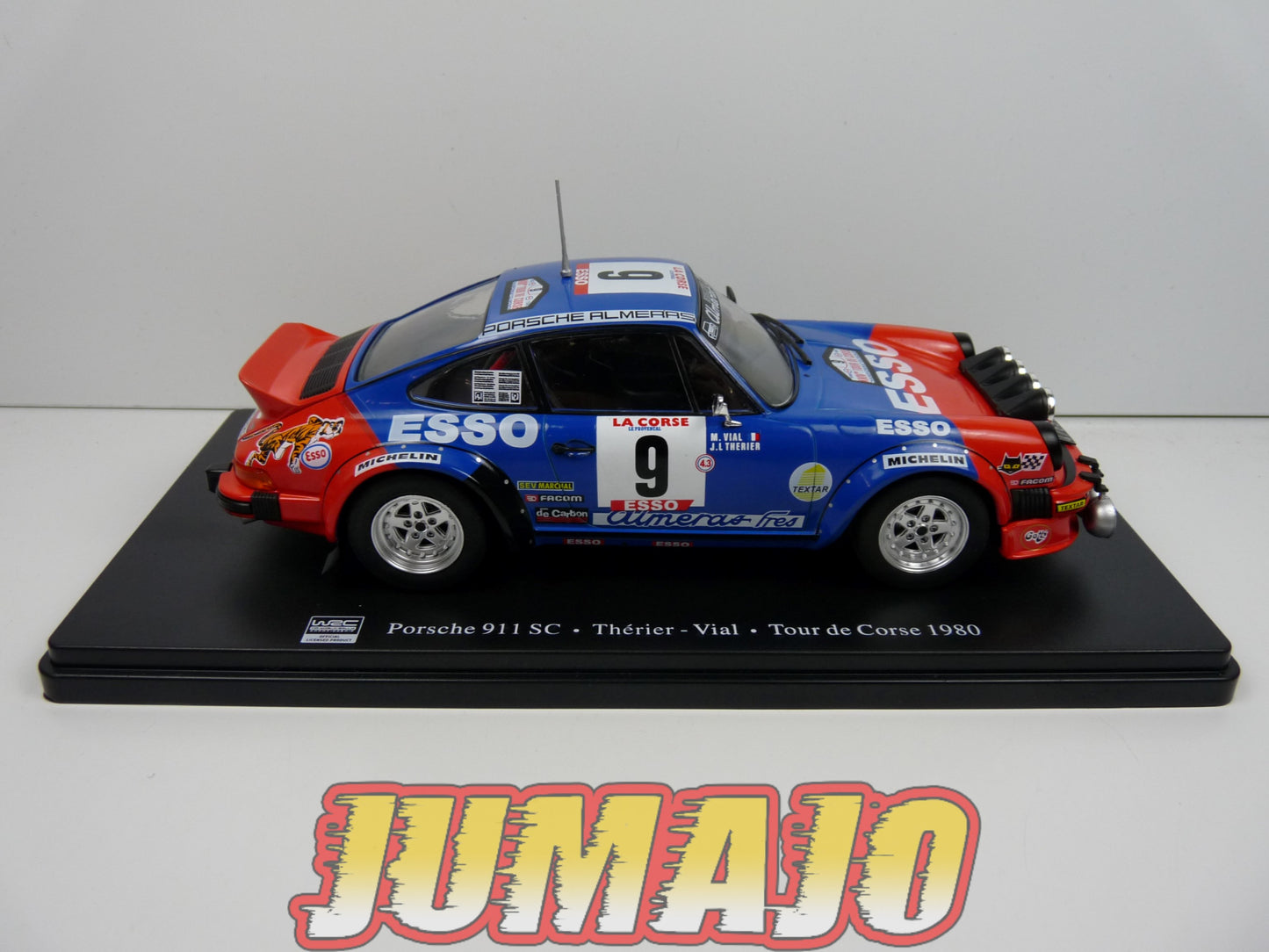 RVQ37 Voiture Rallye 1/24 SALVAT Models : PORSCHE 911 SC 1980 #9 Thérier Vial