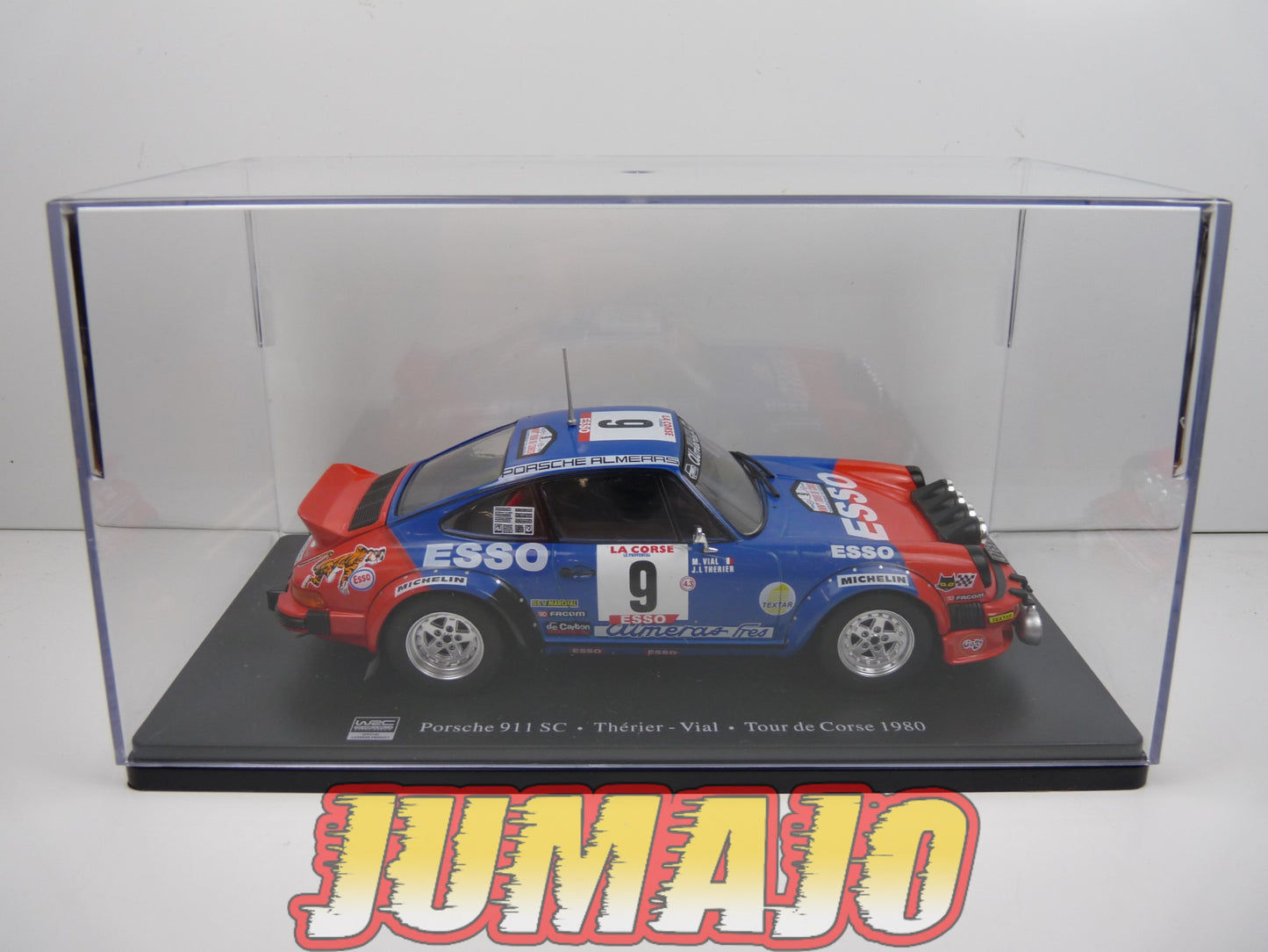 RVQ37 Voiture Rallye 1/24 SALVAT Models : PORSCHE 911 SC 1980 #9 Thérier Vial