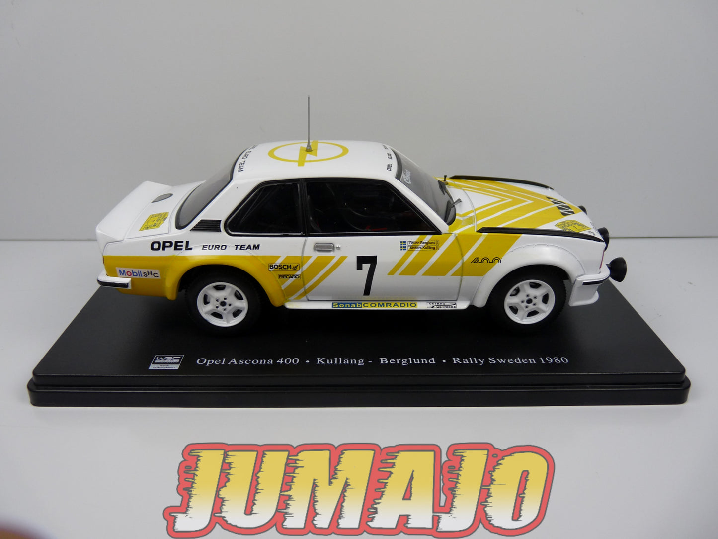 RVQ38 Voiture Rallye 1/24 SALVAT Models : OPEL Ascona 400 1980 #7 Kullang Berglund