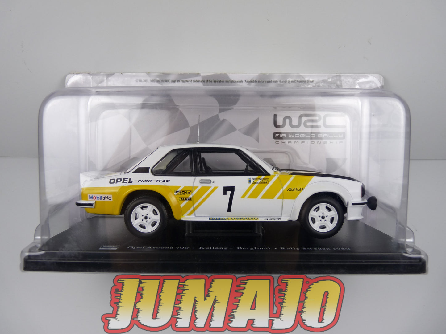 RVQ38 Voiture Rallye 1/24 SALVAT Models : OPEL Ascona 400 1980 #7 Kullang Berglund