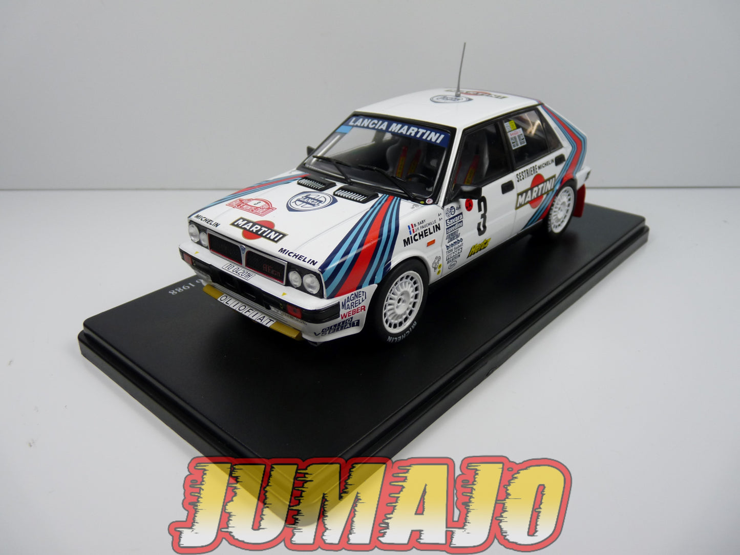 RVQ39 Voiture Rallye 1/24 SALVAT Models : LANCIA Delta HF 4WD 1988 #3 Saby Fauchille