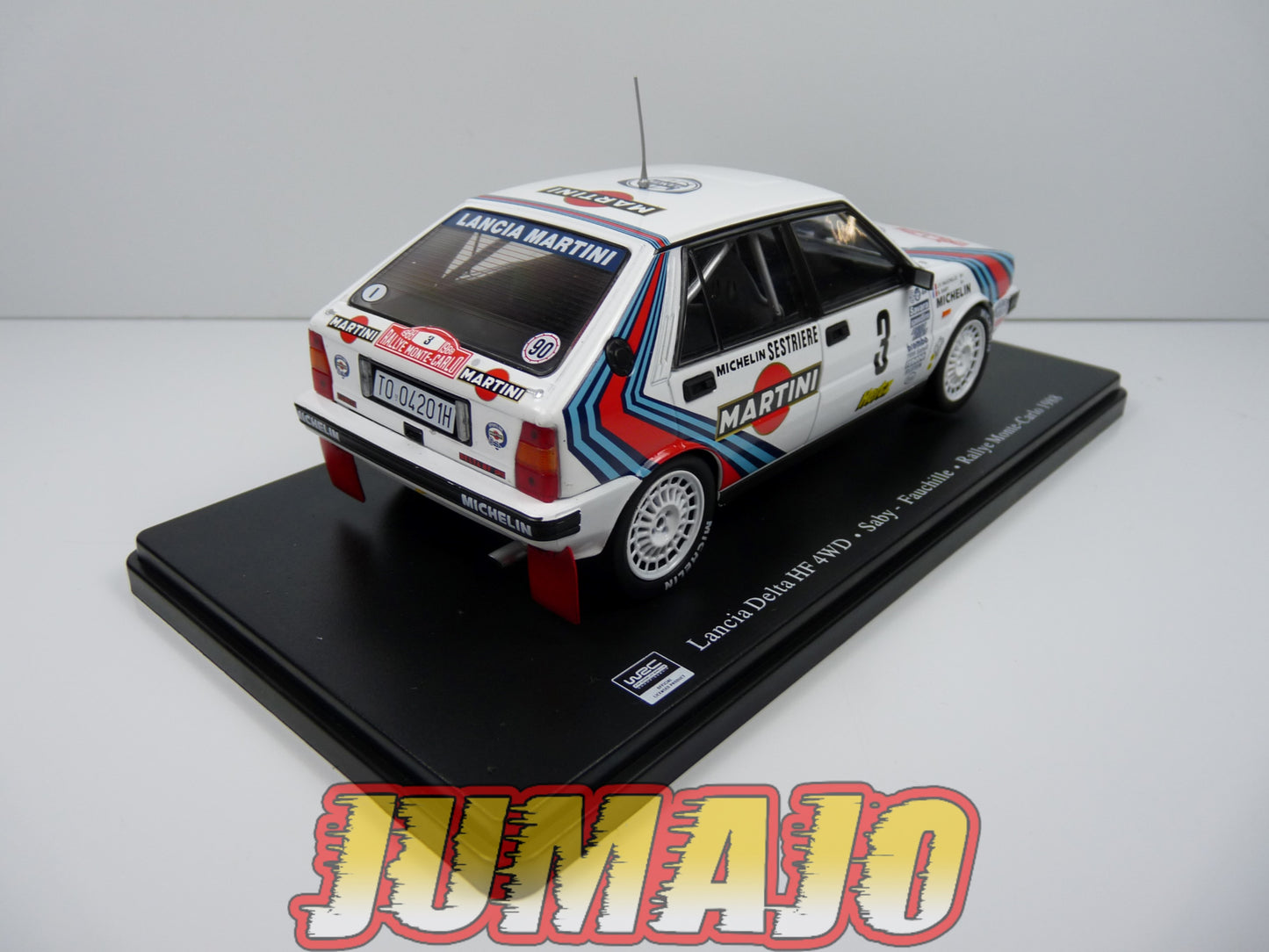 RVQ39 Voiture Rallye 1/24 SALVAT Models : LANCIA Delta HF 4WD 1988 #3 Saby Fauchille