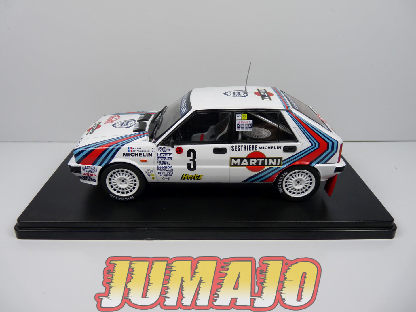 RVQ39 Voiture Rallye 1/24 SALVAT Models : LANCIA Delta HF 4WD 1988 #3 Saby Fauchille