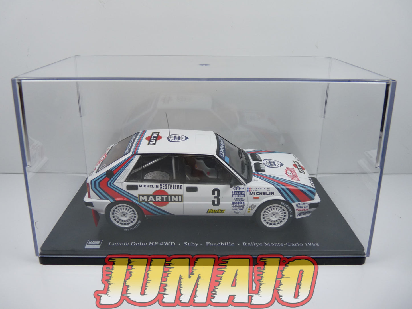 RVQ39 Voiture Rallye 1/24 SALVAT Models : LANCIA Delta HF 4WD 1988 #3 Saby Fauchille