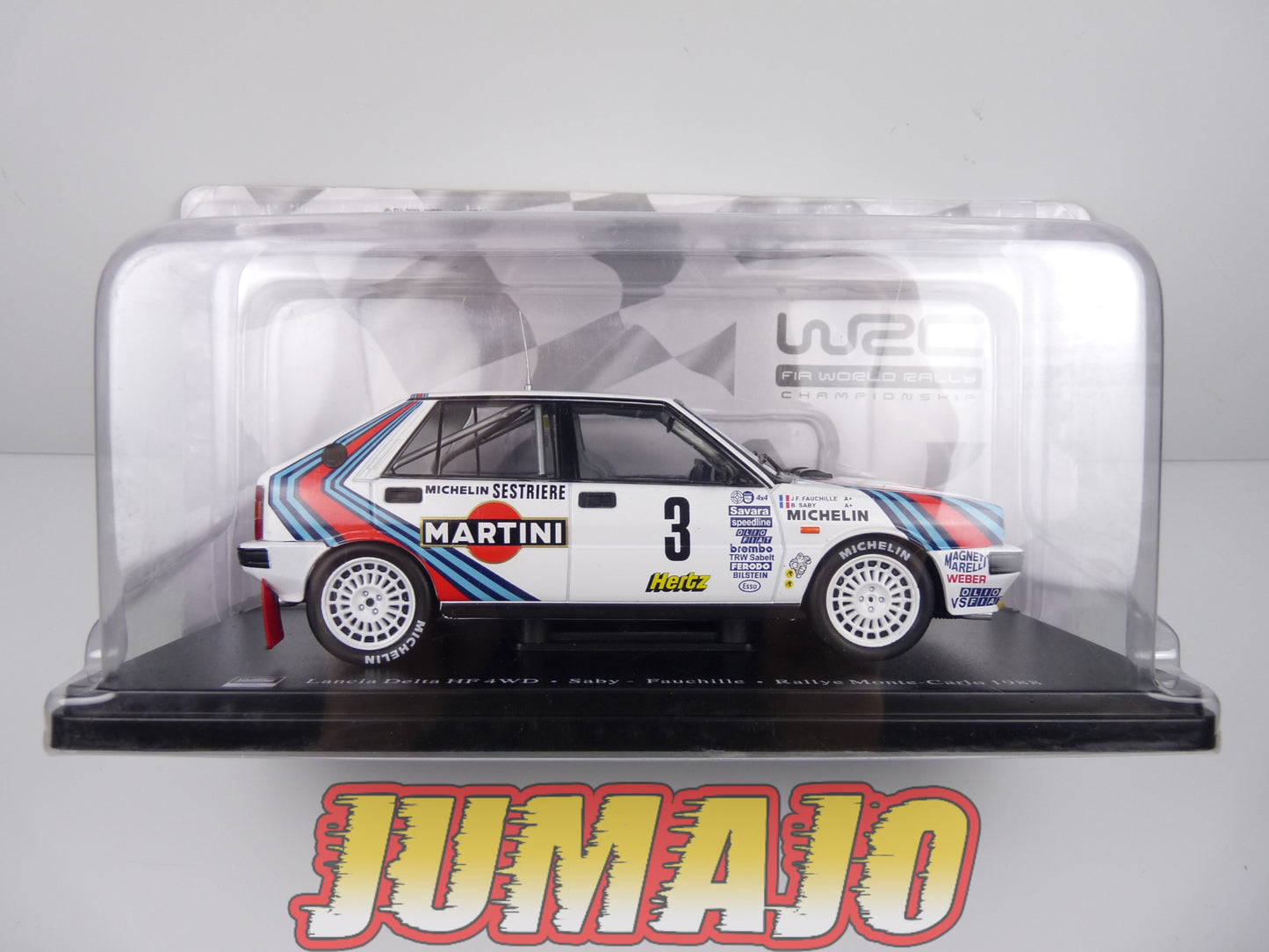 RVQ39 Voiture Rallye 1/24 SALVAT Models : LANCIA Delta HF 4WD 1988 #3 Saby Fauchille