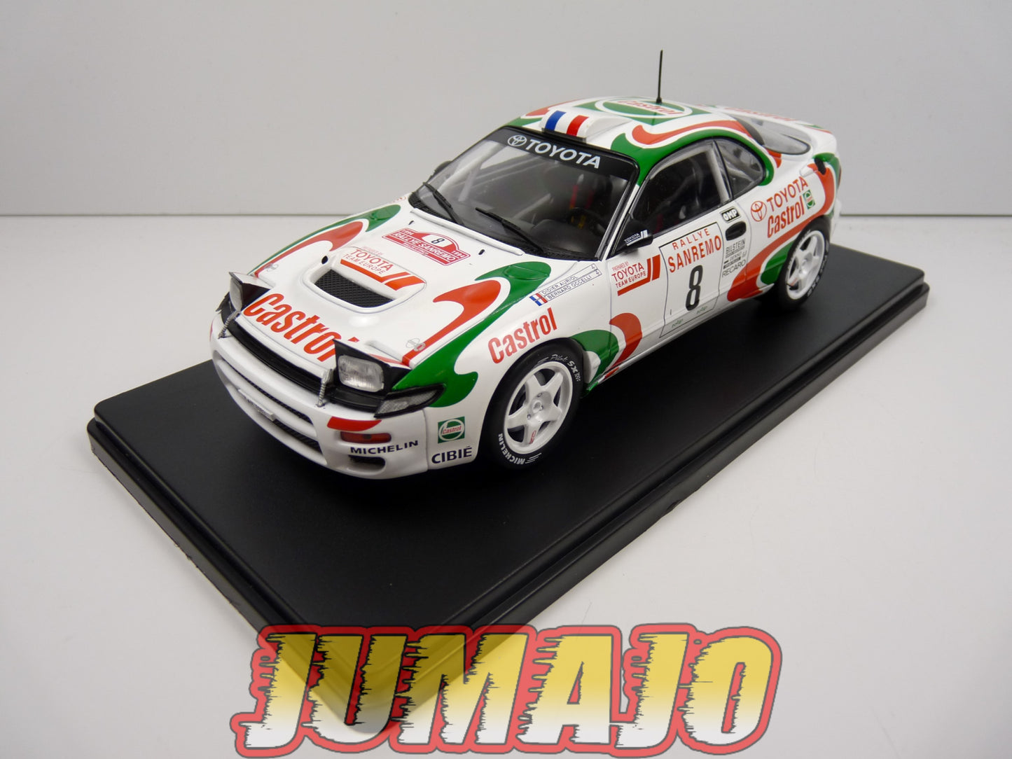 RVQ8 Voiture Rallye 1/24 SALVAT Models : TOYOTA Celica Turbo ST185 1994 #8 Auriol Occelli