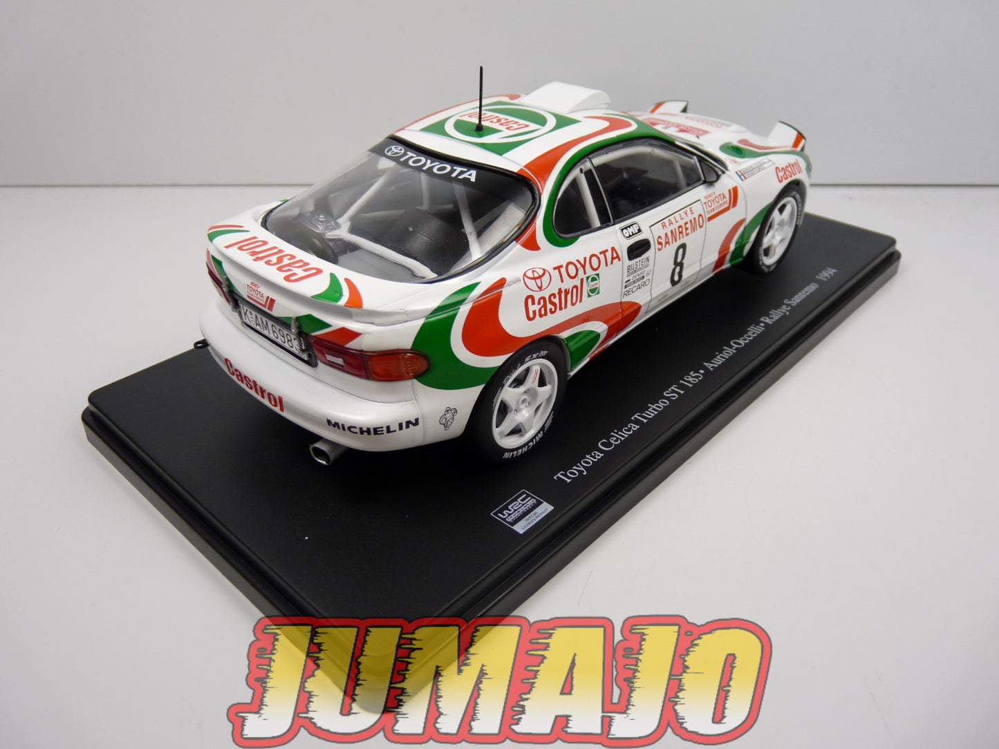 RVQ8 Voiture Rallye 1/24 SALVAT Models : TOYOTA Celica Turbo ST185 1994 #8 Auriol Occelli