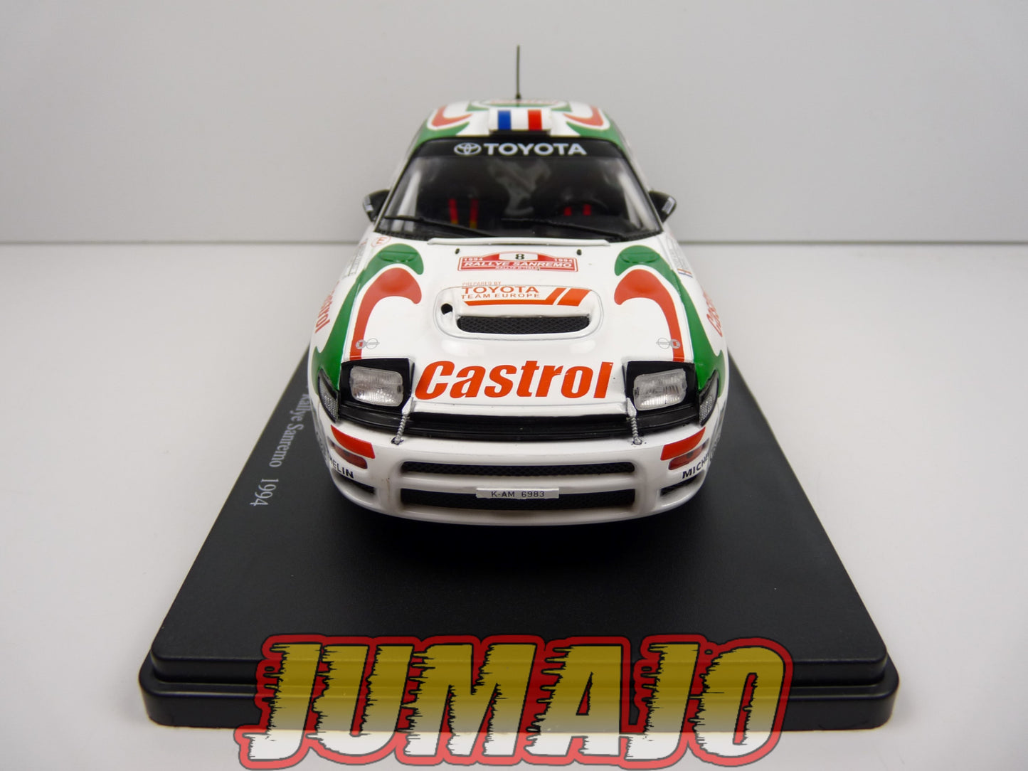 RVQ8 Voiture Rallye 1/24 SALVAT Models : TOYOTA Celica Turbo ST185 1994 #8 Auriol Occelli