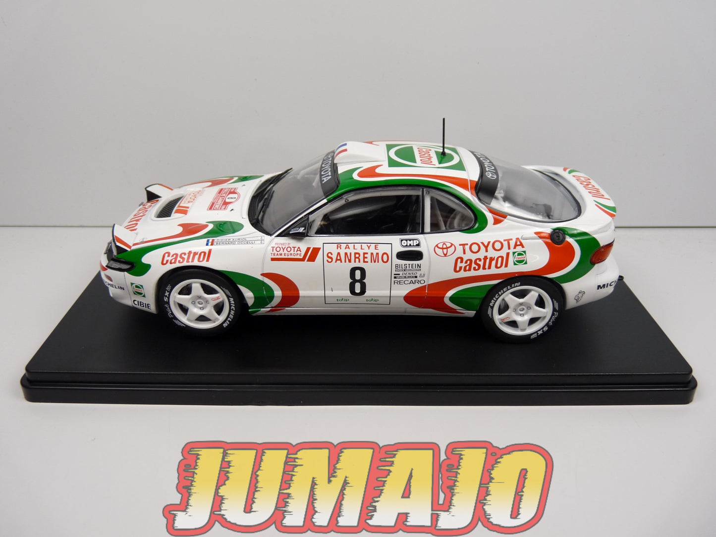 RVQ8 Voiture Rallye 1/24 SALVAT Models : TOYOTA Celica Turbo ST185 1994 #8 Auriol Occelli