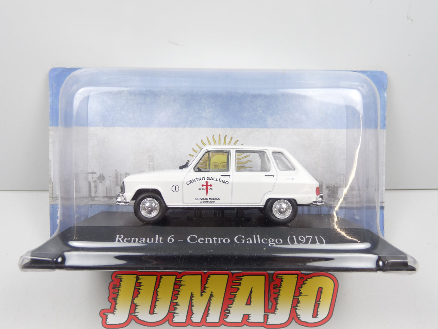 SER47 Voiture 1/43 SALVAT Vehiculos Servicios : RENAULT 6 - Ambulance Centro Gallego (1971)