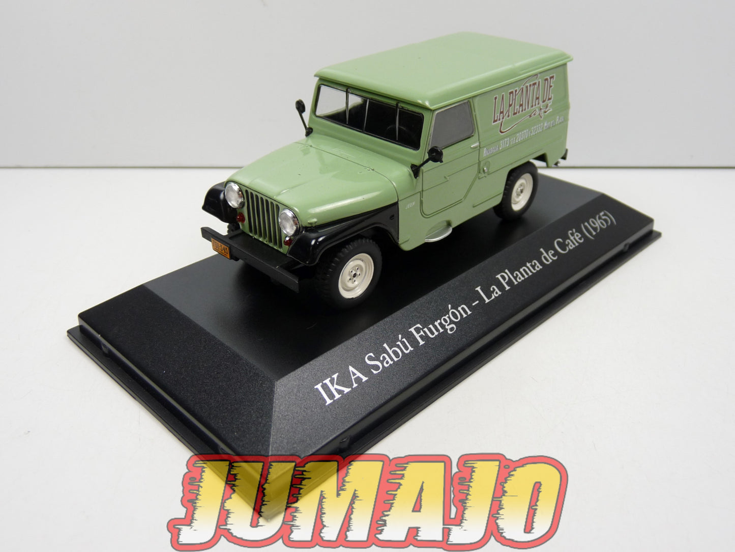 SER49 Voiture 1/43 SALVAT Vehiculos Servicios : IKA Sabu Furgon JEEP Willys - La Planta de Café (1965)