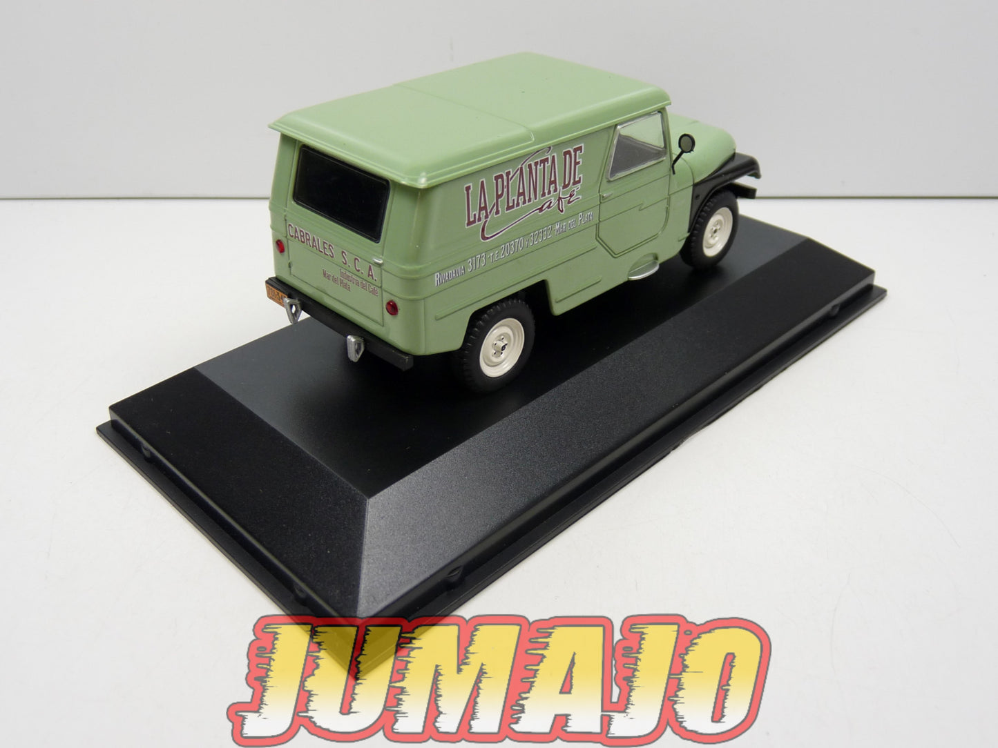 SER49 Voiture 1/43 SALVAT Vehiculos Servicios : IKA Sabu Furgon JEEP Willys - La Planta de Café (1965)