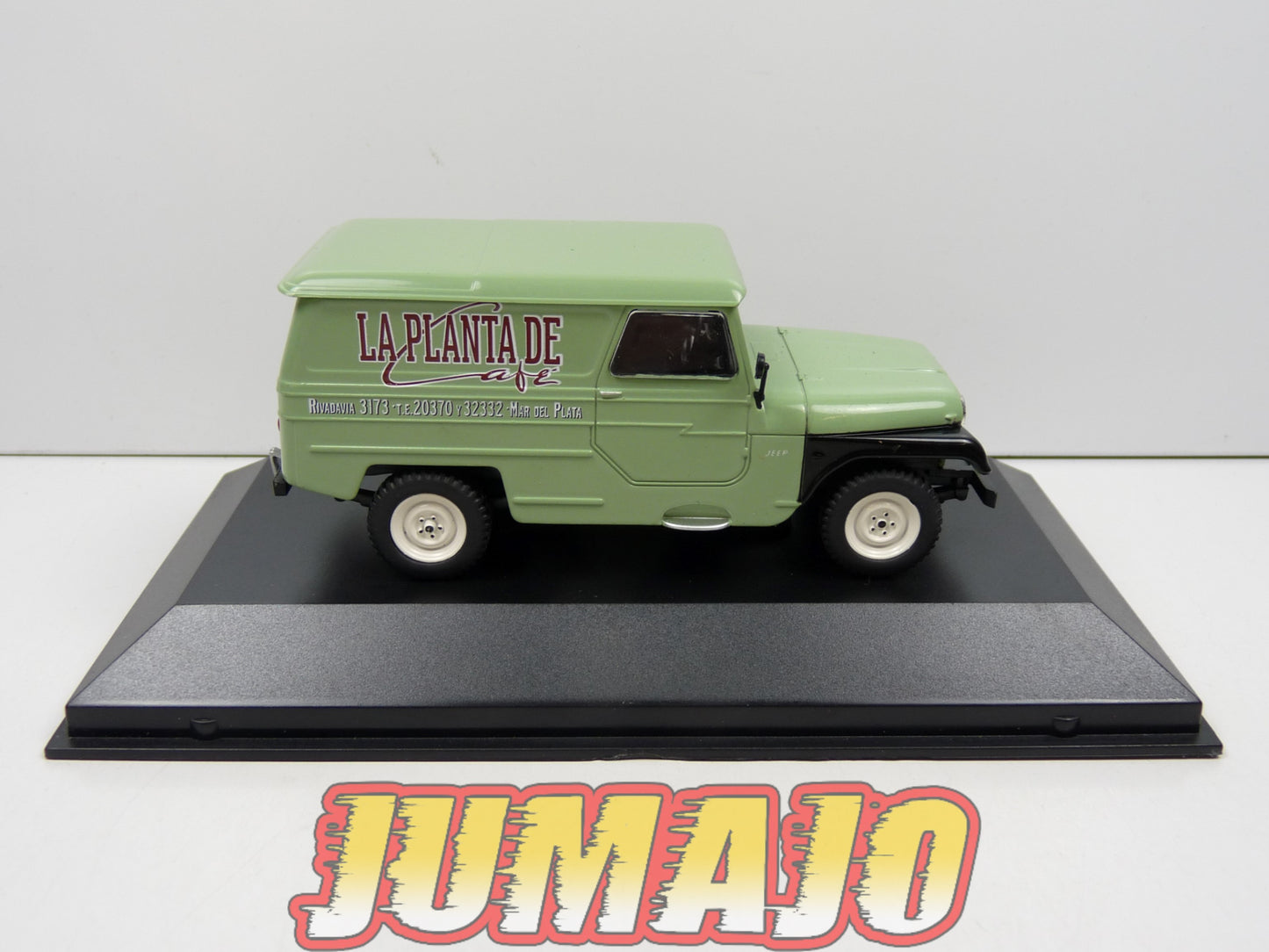 SER49 Voiture 1/43 SALVAT Vehiculos Servicios : IKA Sabu Furgon JEEP Willys - La Planta de Café (1965)