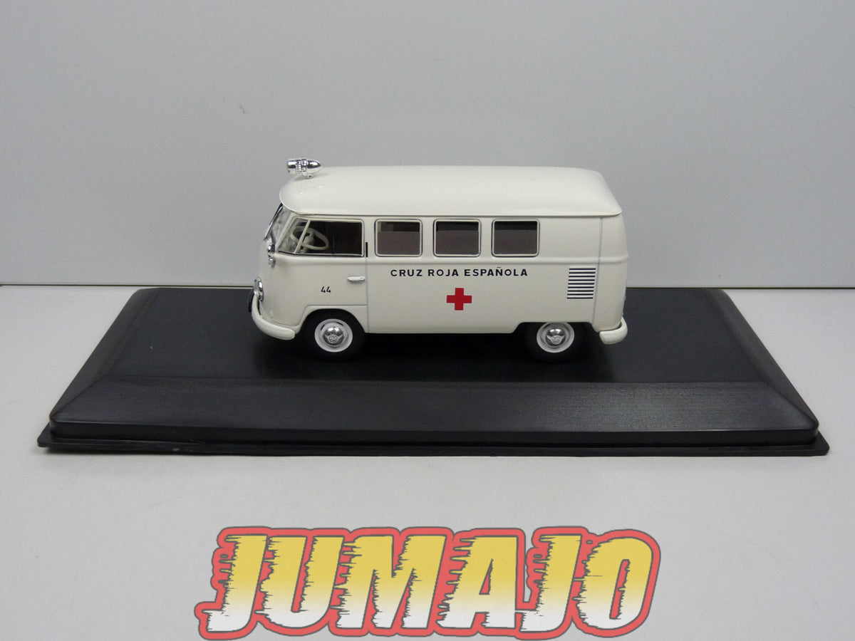 SSP21 1/43 SALVAT véhicules ESPAGNE : Volkswagen T1 Croix rouge ambulance 1956