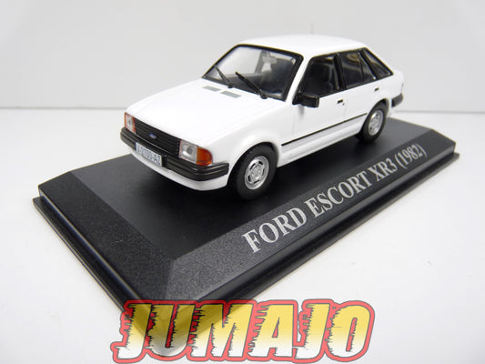 VAE209 voiture 1/43 IXO Altaya : Ford Escort XR3 (1982) Espagne Blanche
