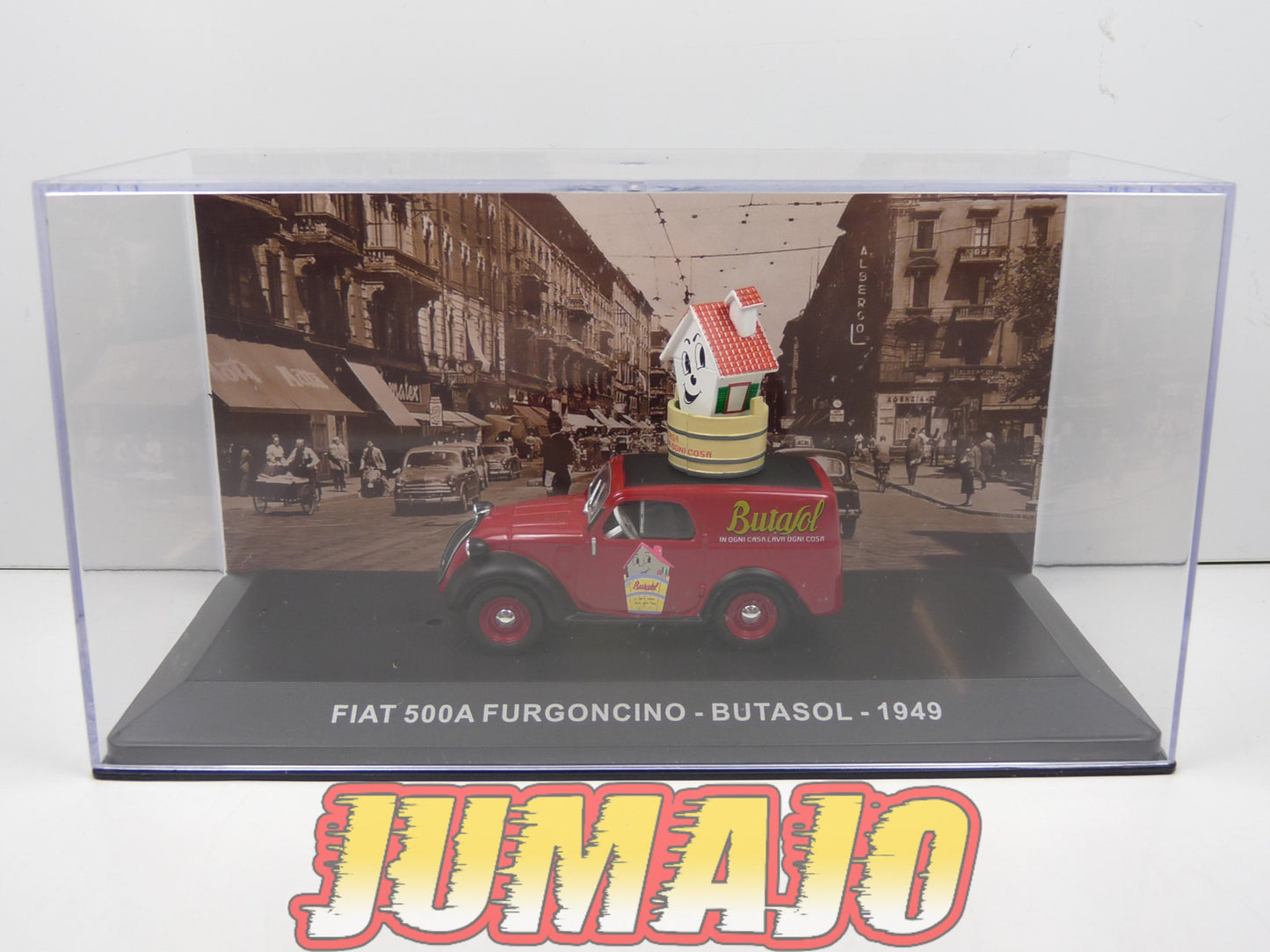 VCE25 1/43 IXO Commerciale Epoque : FIAT 500 A Furgoncino Butasol 1949