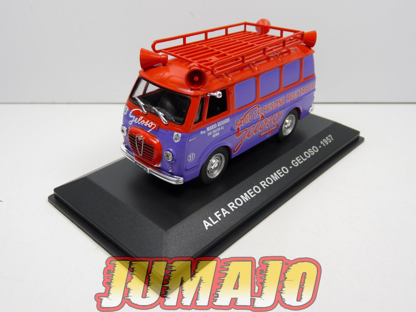 VCE29 1/43 IXO Commerciale Epoque : ALFA ROMEO Romeo Radio television Geloso 1957