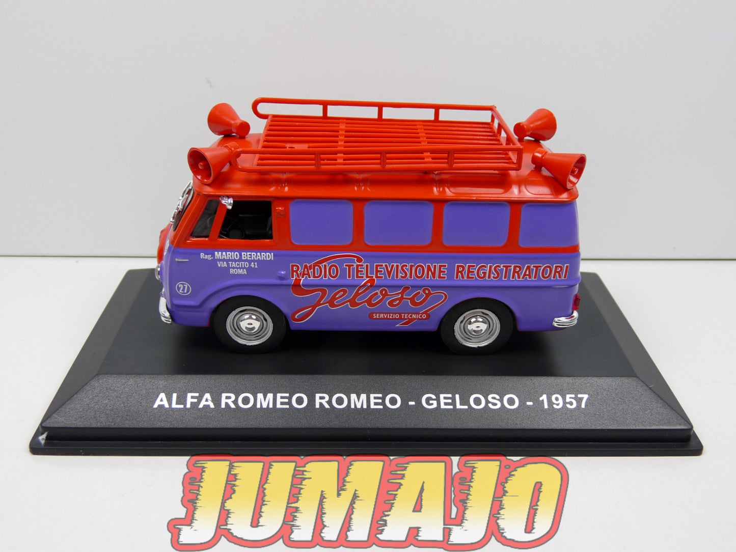 VCE29 1/43 IXO Commerciale Epoque : ALFA ROMEO Romeo Radio television Geloso 1957