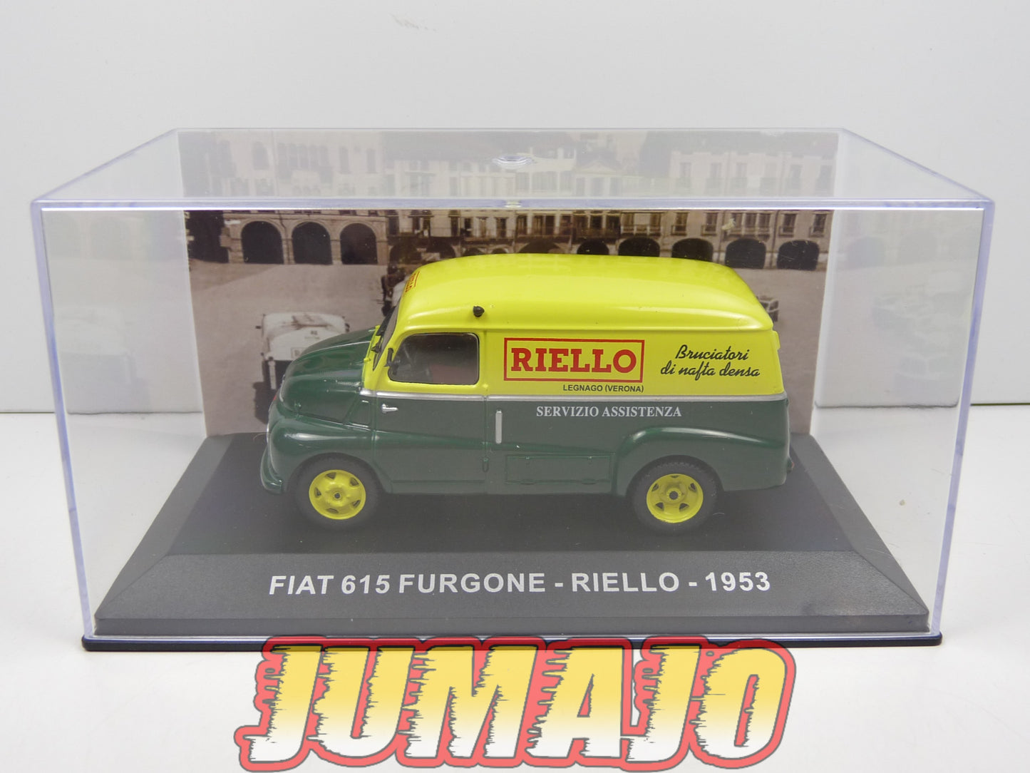 VCE32 1/43 IXO Commerciale Epoque : FIAT 615 Furgonne Riello 1953