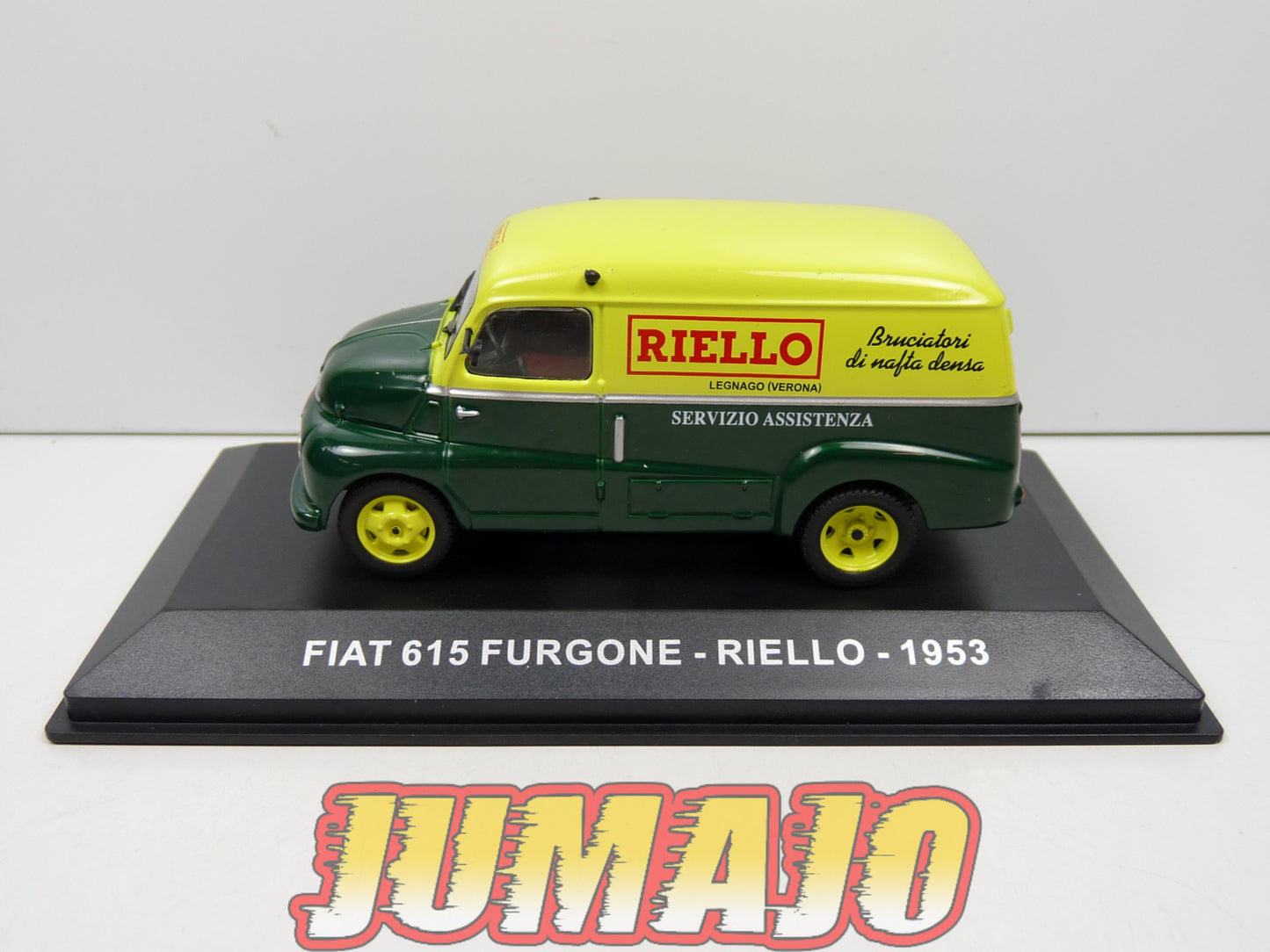 VCE32 1/43 IXO Commerciale Epoque : FIAT 615 Furgonne Riello 1953