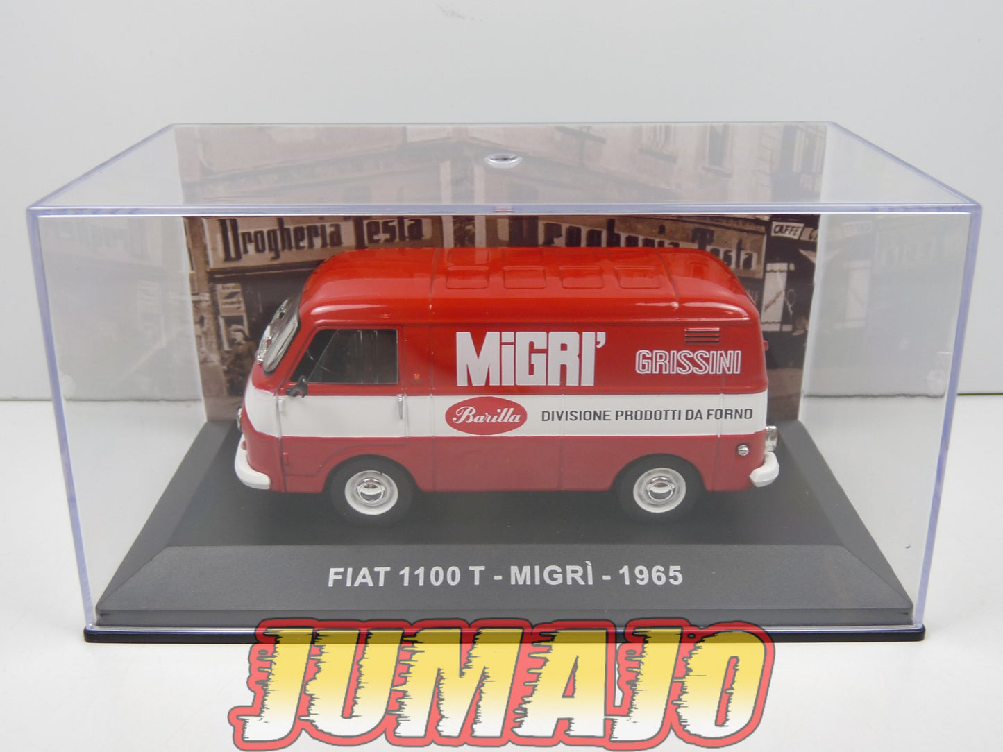 VCE52 1/43 IXO Commerciale Epoque : FIAT 1100 T Migri Barilla 1965