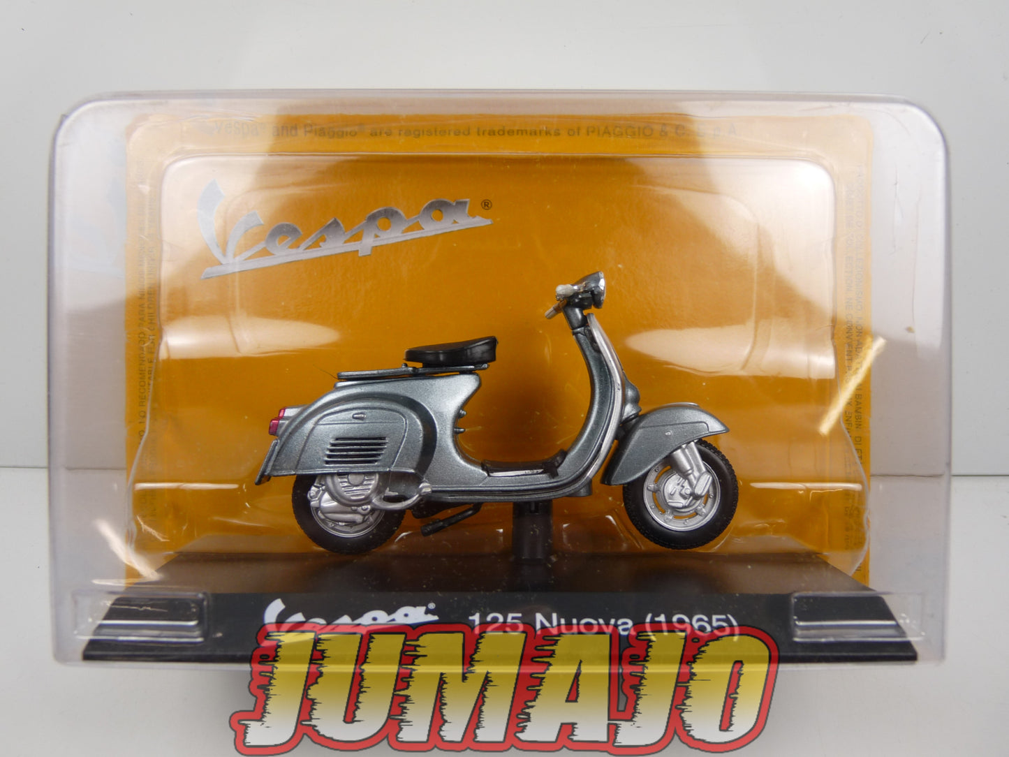 VES23 MOTO VESPA ITALIE Fassi Toys 1/18 : VESPA 125 Nuova 1965(Gris foncé)