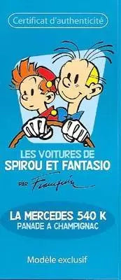 SPI22 Voiture 1/43 Collection SPIROU : Mercedes 540 K *Occasion*