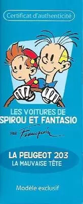 SPI8 Voiture 1/43 Collection SPIROU : Peugeot 203 *Occasion*