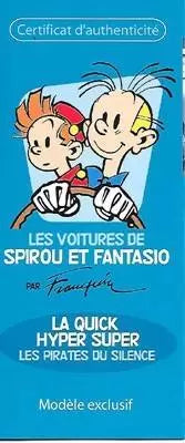 SPI16 Voiture 1/43 Collection SPIROU : Quick Hyper *Occasion*