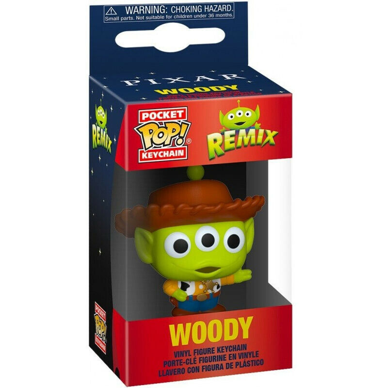 POP126 FUNKO POP Pocket Keychain Porte Clé Llavero Pixar : Remix Woody Toy Story