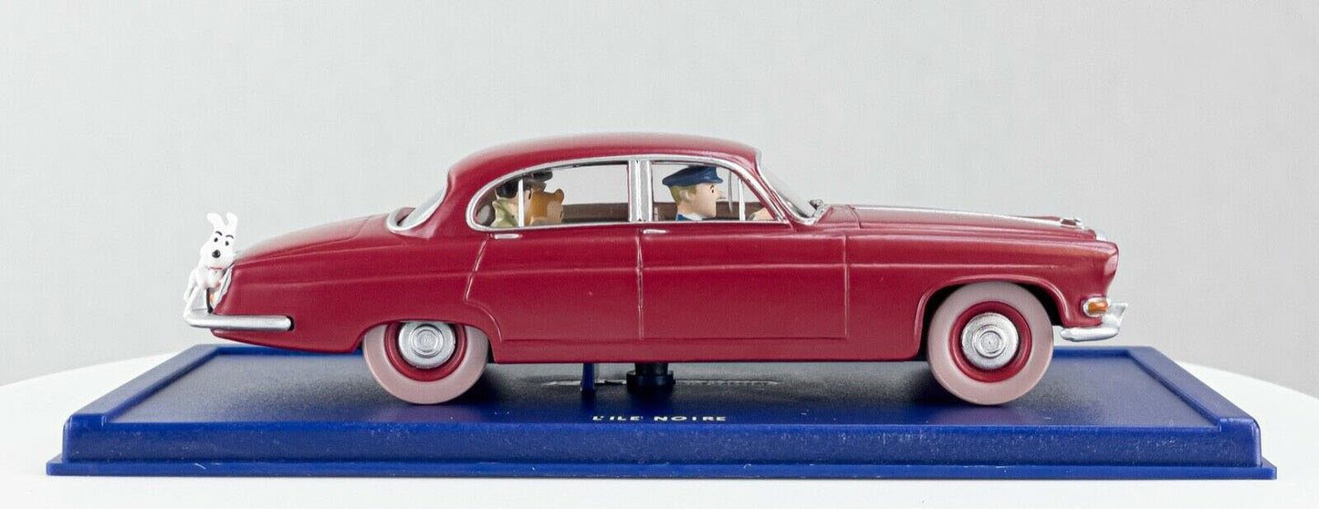 TIN40 Atlas 1/43 TINTIN en Voiture : Jaguar MkX 1962 L'île Noire *Occasion