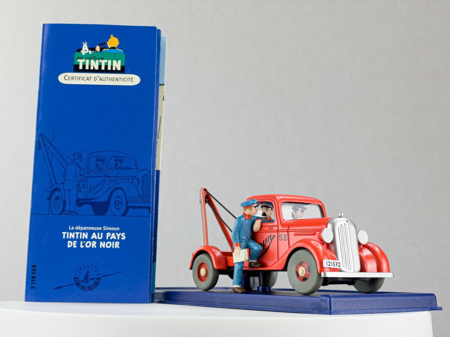 TIN59 Atlas 1/43 TINTIN en Voiture : Chevrolet pick up dépanneuse 1936 *Occasion