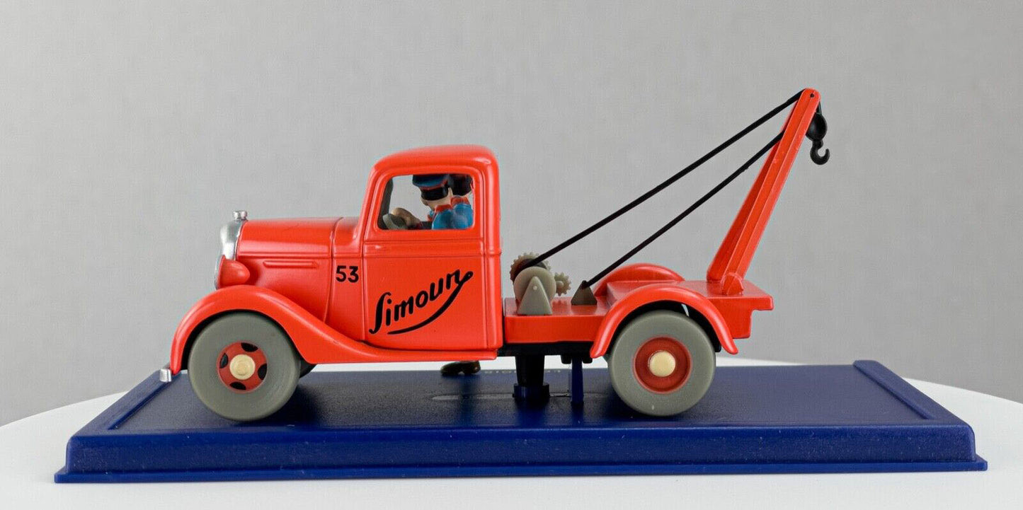 TIN59 Atlas 1/43 TINTIN en Voiture : Chevrolet pick up dépanneuse 1936 *Occasion