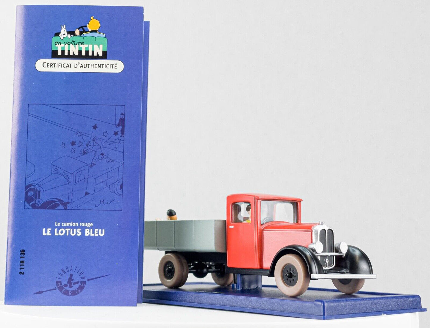 TIN36 Atlas 1/43 TINTIN en Voiture : Miesse 1933 Le Camion rouge *Occasion