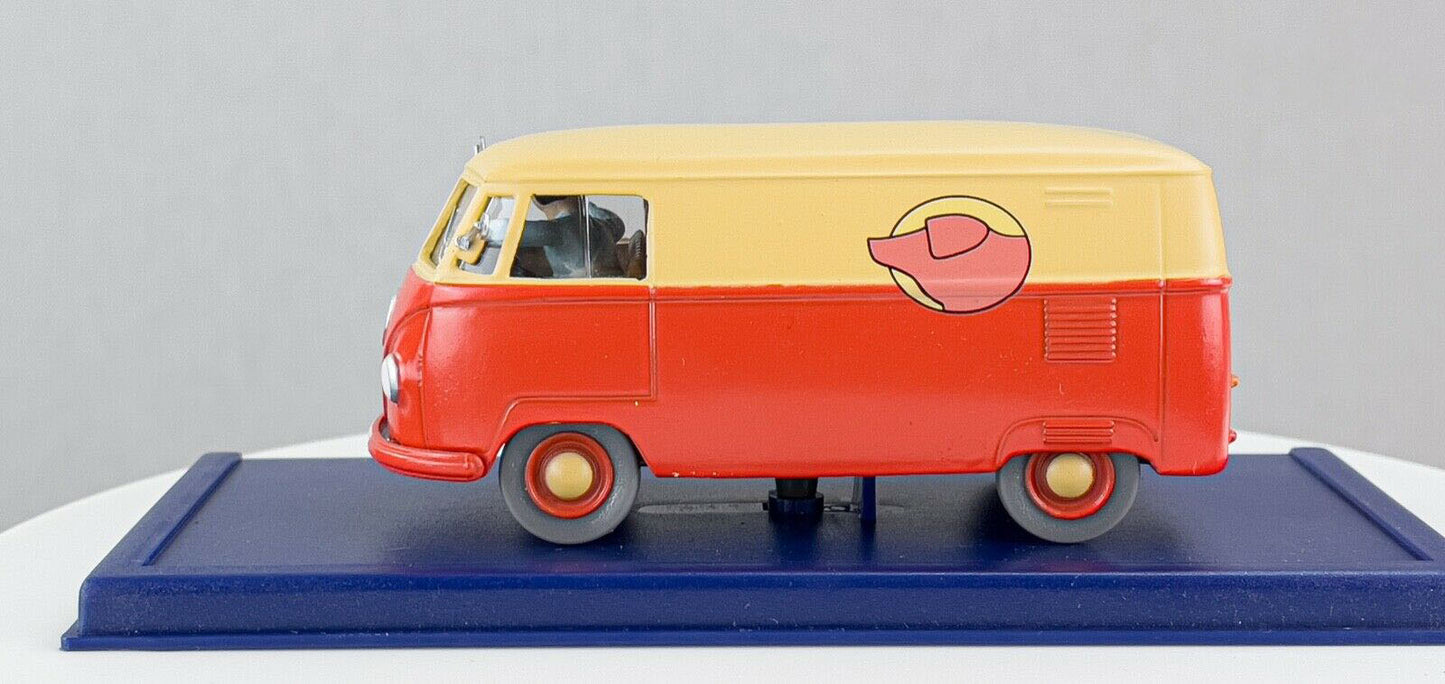 TIN32 Atlas 1/43 TINTIN en Voiture : Le VW combi 1950 *Occasion