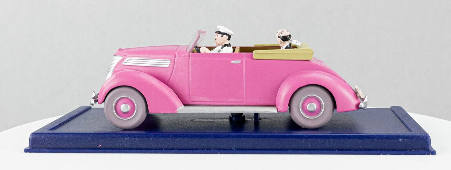TIN69 Atlas 1/43 TINTIN en Voiture : Ford Club cabriolet V8-78 1937 *Occasion