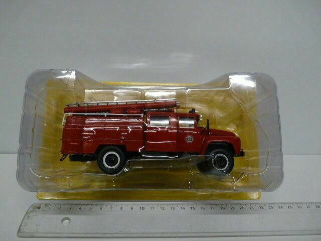 CPF71 Camion 1/43 Hachette IXO Pompiers : ZIL 130 Auto-Pompe ATS40 sur CUBA