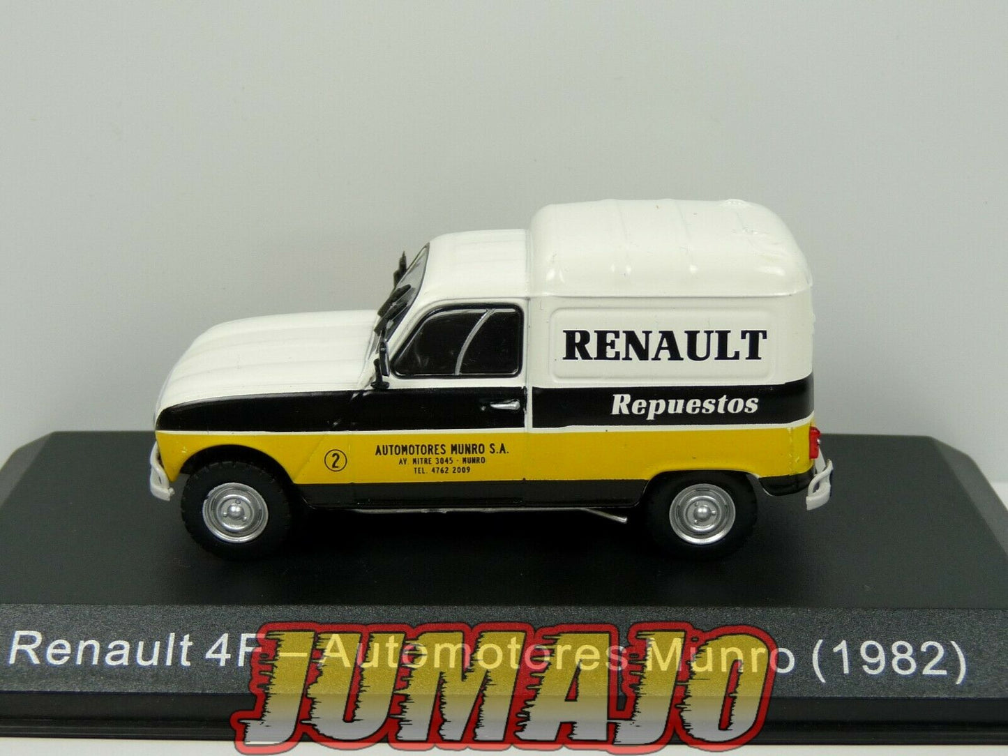 SER8 1/43 SALVAT Vehiculos Servicios RENAULT 4F Automotores service 1982