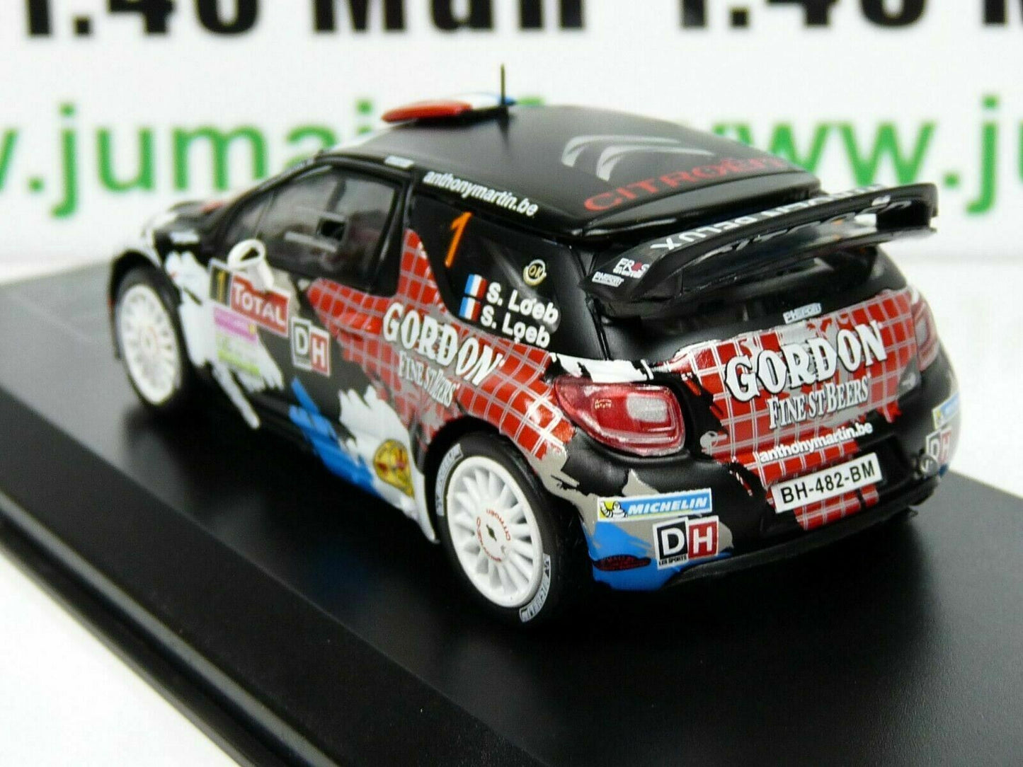 RD24 1/43 IXO Direkt Rallye : CITROËN DS3 WRC Condroz 2013 S.LOEB / S.LOEB