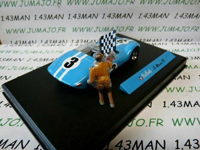 MV1 voiture altaya IXO 1/43 diorama MICHEL VAILLANT :LE MANS '61 n°1