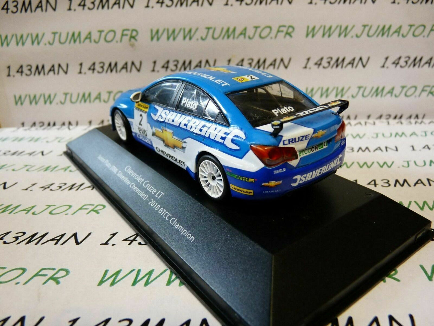 BTCC3 voiture 1/43 IXO atlas BTCC : CHEVROLET Cruze LT #2 2010 J.PLATO