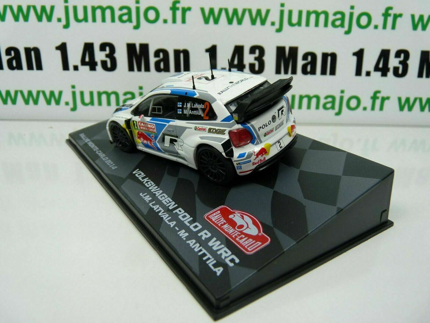 RMIT18 1/43 IXO Rallye Monte Carlo : VOLKSWAGEN Polo R WRC 2014 #2 J-M.Latvala