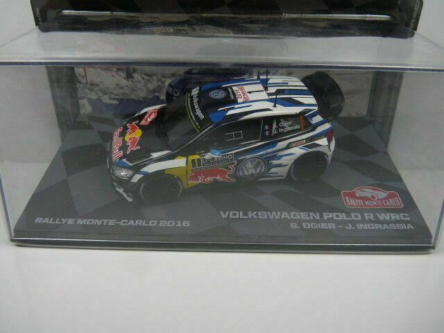 LOT 2X 1/43 IXO Rallye VOLKSWAGEN POLO R WRC OGIER M. Carlo 2016 / Finlande 2013