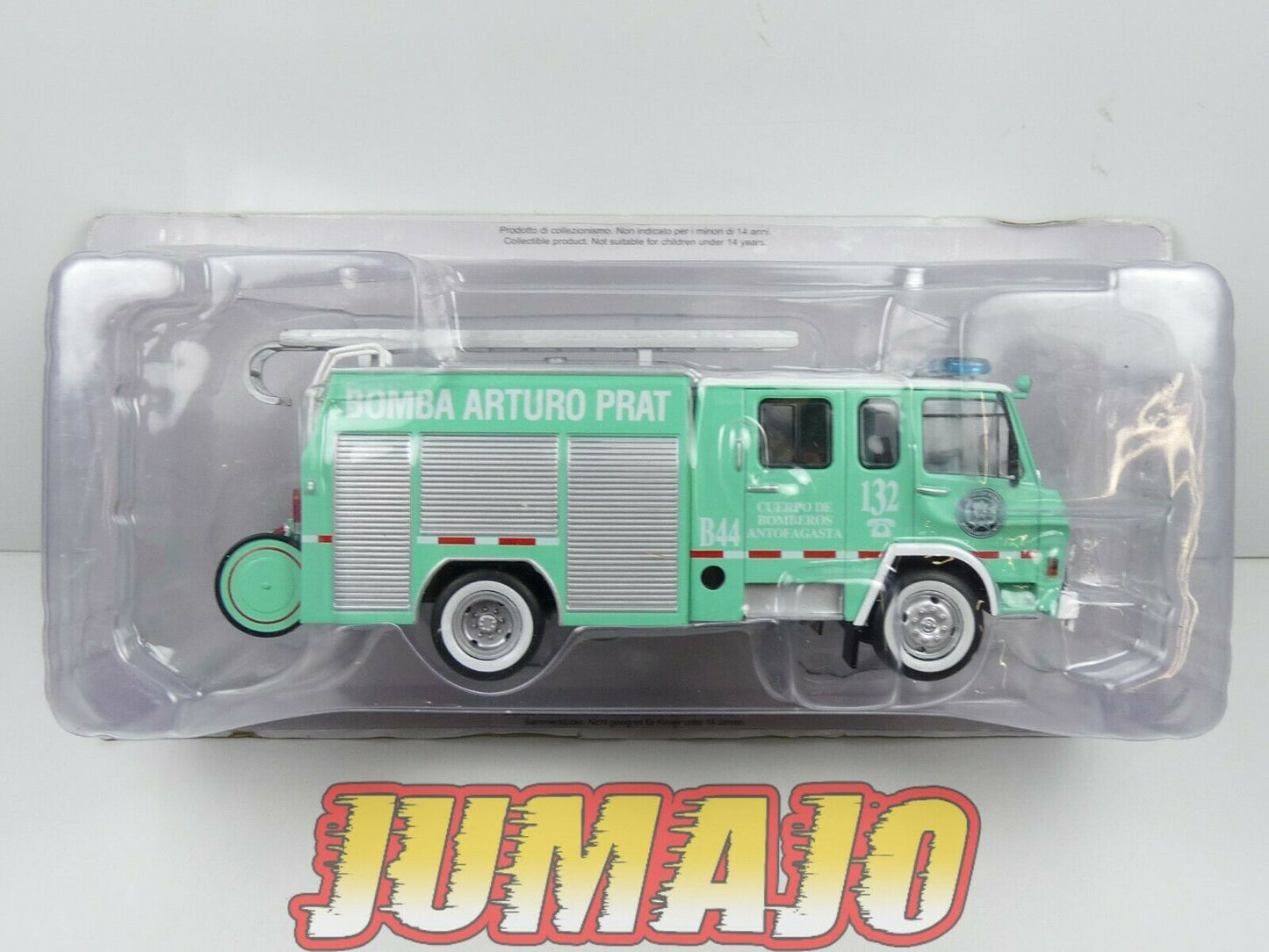 CPI7 camion POMPIER 1/43 Hachette Autopompa Berliet 770KB6 Chile 1974
